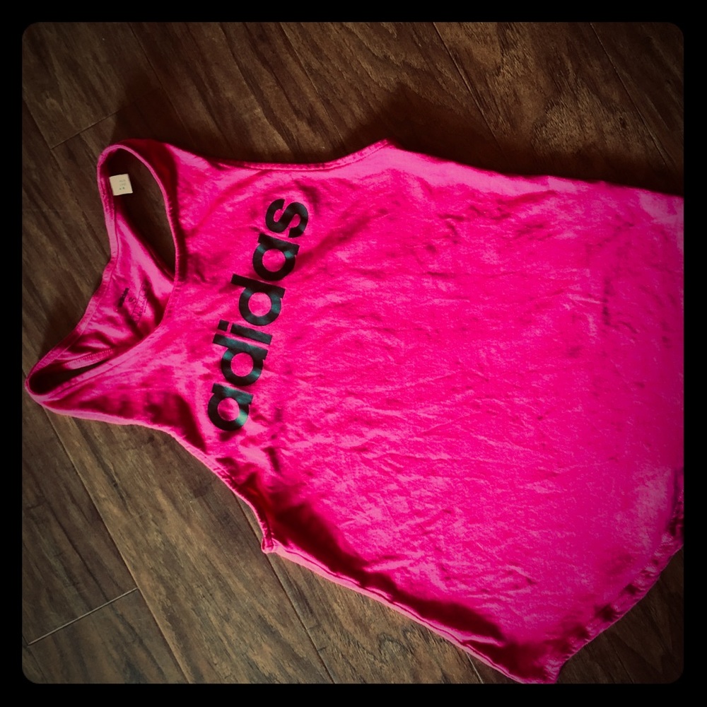 🧡4 for $17🧡 Adidas hot pink tank